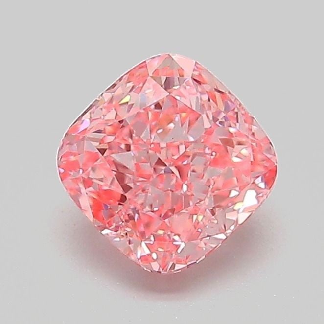 Loose Diamond - CUSHION MODIFIED 1.03ct Fancy Vivid Pink VS1: Loose Diamond - CUSHION MODIFIED 1.03ct Fancy Vivid Pink VS1 Source: This is a real non-mined Diamond that has been grown in a lab Shape: CUSHION MODIFIED Carats: 1.03 Color: Fancy Vivid Pink Certific