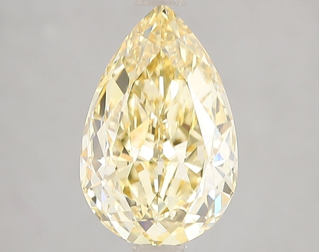 Loose Diamond - PEAR 3.02ct Fancy Intense Yellow VS1: Loose Diamond - PEAR 3.02ct Fancy Intense Yellow VS1 Source: This is a real non-mined Diamond that has been grown in a lab Shape: PEAR Carats: 3.02 Color: Fancy Intense Yellow Certification: IGI Video