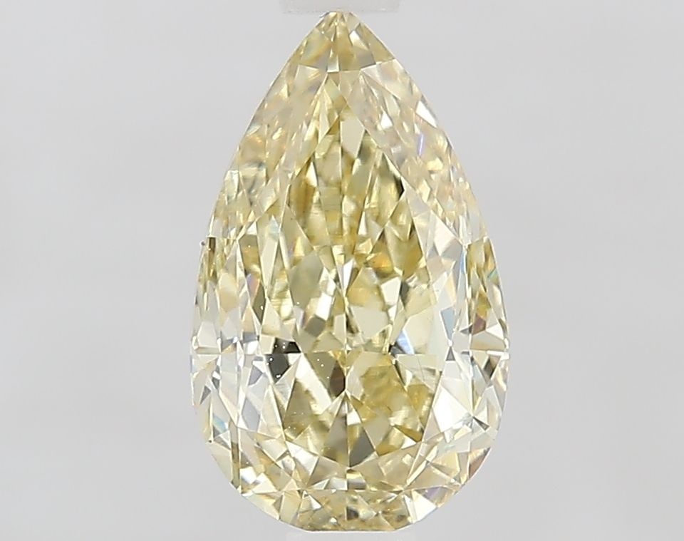 Loose Diamond - PEAR 1.41ct Fancy Yellow VS1: Loose Diamond - PEAR 1.41ct Fancy Yellow VS1 Source: This is a real non-mined Diamond that has been grown in a lab Shape: PEAR Carats: 1.41 Color: Fancy Yellow Certification: IGI Video: