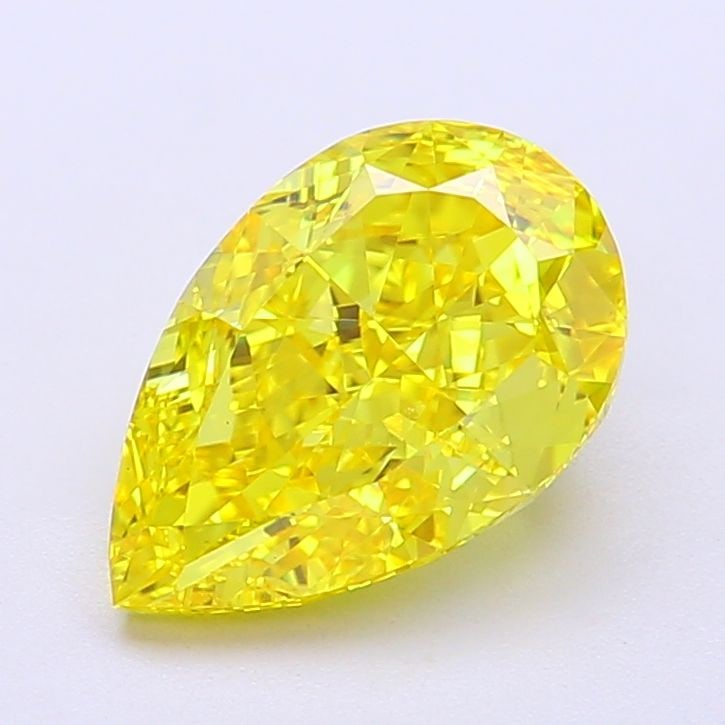 Loose Diamond - PEAR 2.64ct Fancy Vivid Yellow VS1: Loose Diamond - PEAR 2.64ct Fancy Vivid Yellow VS1 Source: This is a real non-mined Diamond that has been grown in a lab Shape: PEAR Carats: 2.64 Color: Fancy Vivid Yellow Certification: IGI Video: