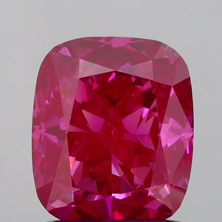 Loose Diamond - CUSHION MODIFIED 1.35ct Fancy Vivid Pink VS1: Loose Diamond - CUSHION MODIFIED 1.35ct Fancy Vivid Pink VS1 Source: This is a real non-mined Diamond that has been grown in a lab Shape: CUSHION MODIFIED Carats: 1.35 Color: Fancy Vivid Pink Certific