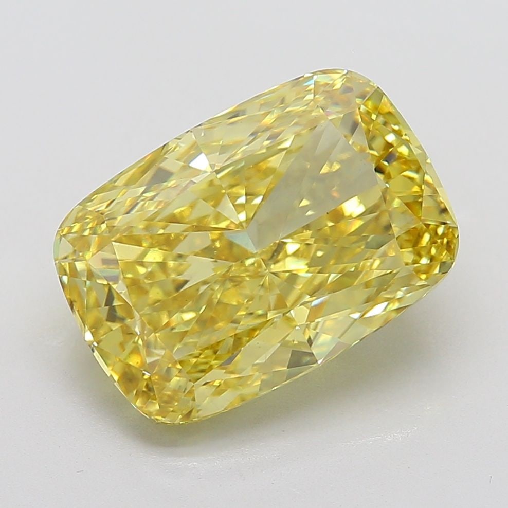 Loose Diamond - CUSHION MODIFIED 10.05ct Fancy Vivid Yellow VS1: Loose Diamond - CUSHION MODIFIED 10.05ct Fancy Vivid Yellow VS1 Source: This is a real non-mined Diamond that has been grown in a lab Shape: CUSHION MODIFIED Carats: 10.05 Color: Fancy Vivid Yellow Ce