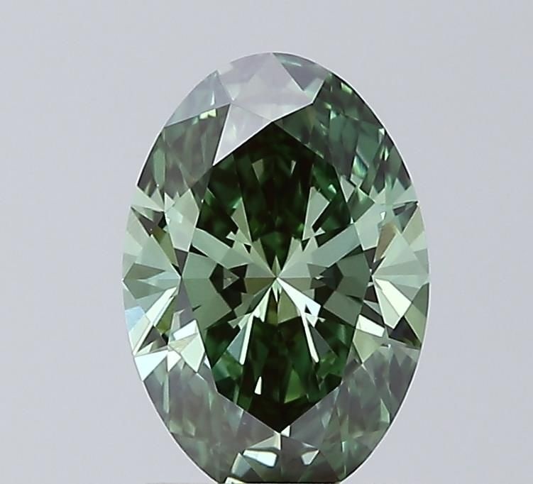 Loose Diamond - OVAL 1.51ct Fancy Vivid Green VS1: Loose Diamond - OVAL 1.51ct Fancy Vivid Green VS1 Source: This is a real non-mined Diamond that has been grown in a lab Shape: OVAL Carats: 1.51 Color: Fancy Vivid Green Certification: IGI Video: