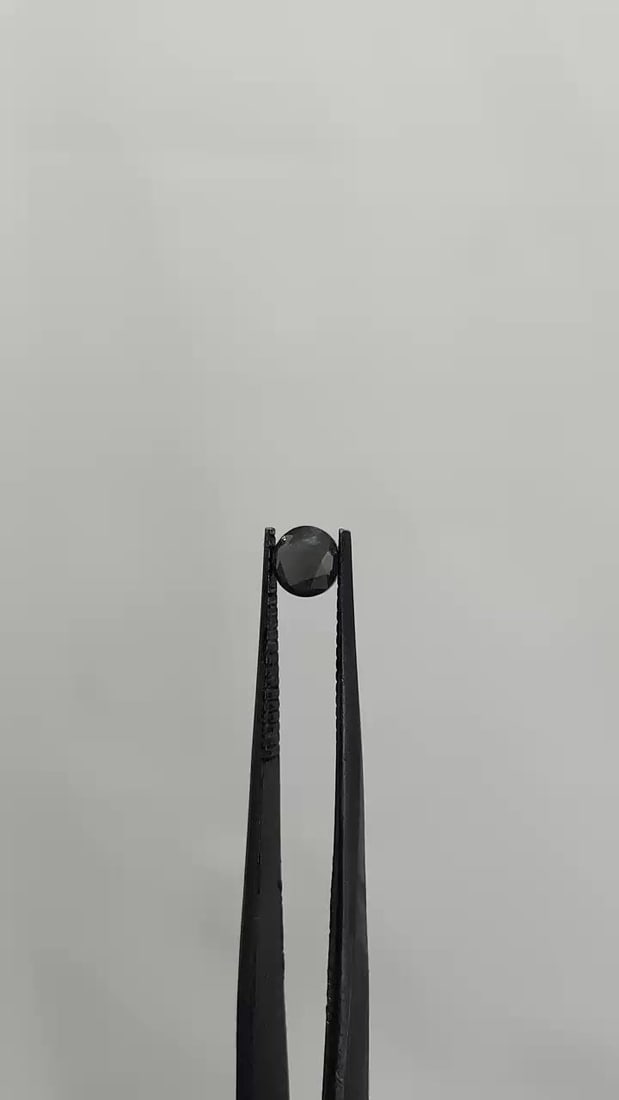 Loose Diamond - ROUND 0.54ct Fancy Black VVS2: Loose Diamond - ROUND 0.54ct Fancy Black VVS2 Source: Natural Shape: ROUND Carats: 0.54 Color: Fancy Black Certification: GIA Video: