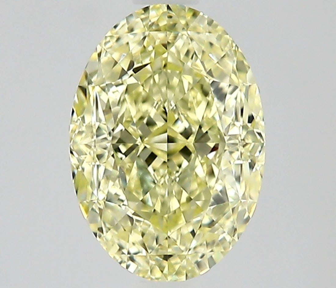 Loose Diamond - OVAL 1.52ct Fancy Light Yellow IF: Loose Diamond - OVAL 1.52ct Fancy Light Yellow IF Source: Natural Shape: OVAL Carats: 1.52 Color: Fancy Light Yellow Certification: GIA Video: