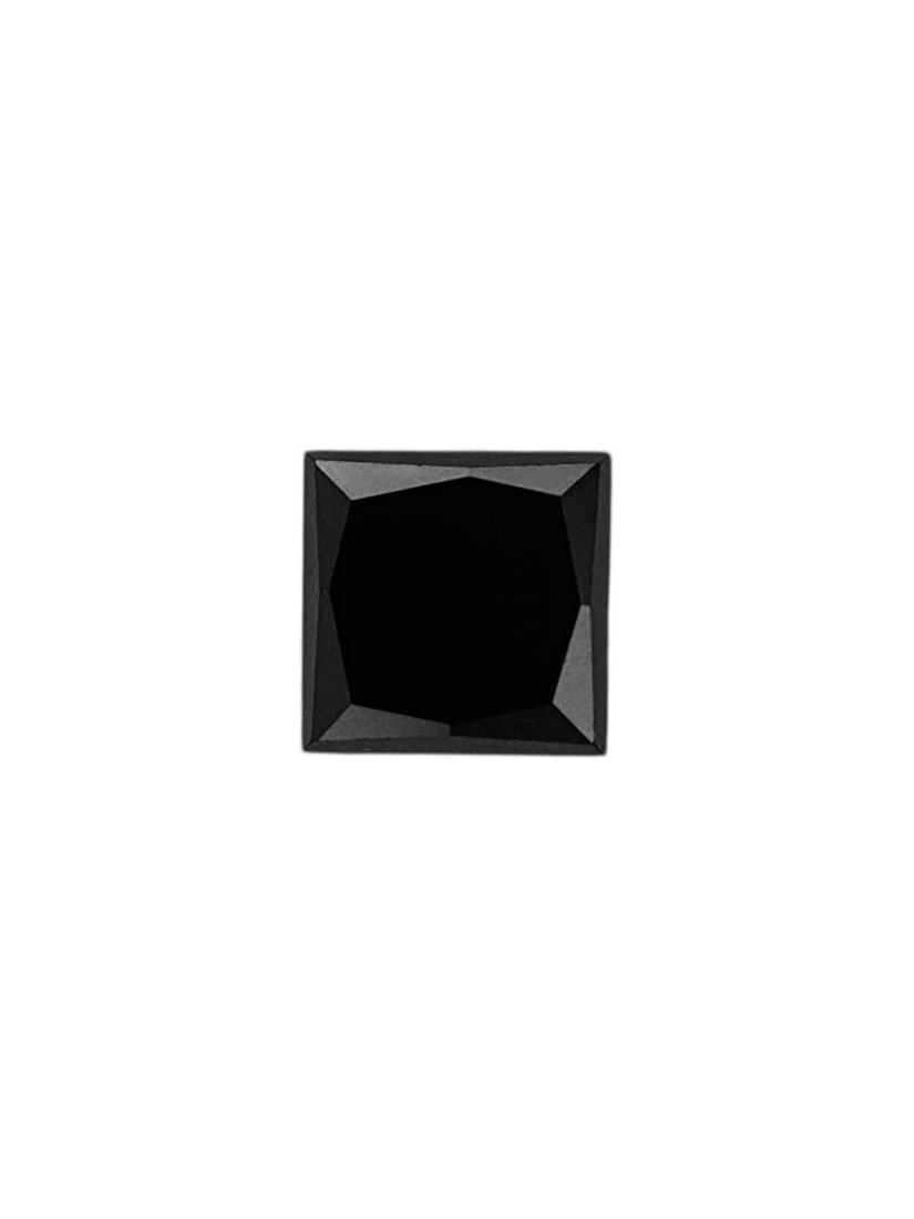Loose Diamond - PRINCESS 0.19ct Fancy Black VVS2: Loose Diamond - PRINCESS 0.19ct Fancy Black VVS2 Source: Natural Shape: PRINCESS Carats: 0.19 Color: Fancy Black Certification: NONE The Diamond Depot Guarantee: All items in this auction are guarante