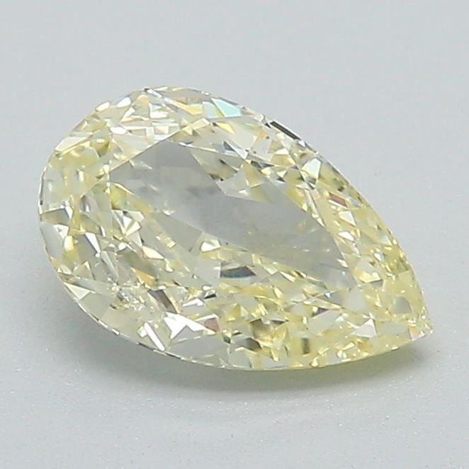 Loose Diamond - PEAR 1.04ct Fancy Light Yellow SI1: Loose Diamond - PEAR 1.04ct Fancy Light Yellow SI1 Source: This is a real non-mined Diamond that has been grown in a lab Shape: PEAR Carats: 1.04 Color: Fancy Light Yellow Certification: IGI Video: