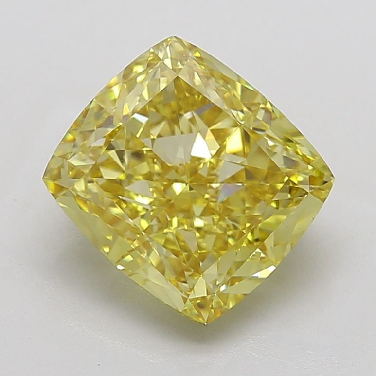 Loose Diamond - CUSHION MODIFIED 6.27ct Fancy Intense Yellow VS2: Loose Diamond - CUSHION MODIFIED 6.27ct Fancy Intense Yellow VS2 Source: This is a real non-mined Diamond that has been grown in a lab Shape: CUSHION MODIFIED Carats: 6.27 Color: Fancy Intense Yellow