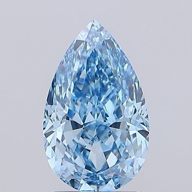 Loose Diamond - PEAR 2.55ct Fancy Vivid Blue VS1: Loose Diamond - PEAR 2.55ct Fancy Vivid Blue VS1 Source: This is a real non-mined Diamond that has been grown in a lab Shape: PEAR Carats: 2.55 Color: Fancy Vivid Blue Certification: IGI Video: