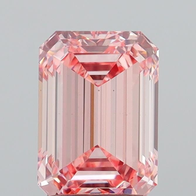 Loose Diamond - EMERALD 2.03ct Fancy Intense Pink VS1: Loose Diamond - EMERALD 2.03ct Fancy Intense Pink VS1 Source: This is a real non-mined Diamond that has been grown in a lab Shape: EMERALD Carats: 2.03 Color: Fancy Intense Pink Certification: IGI Vid