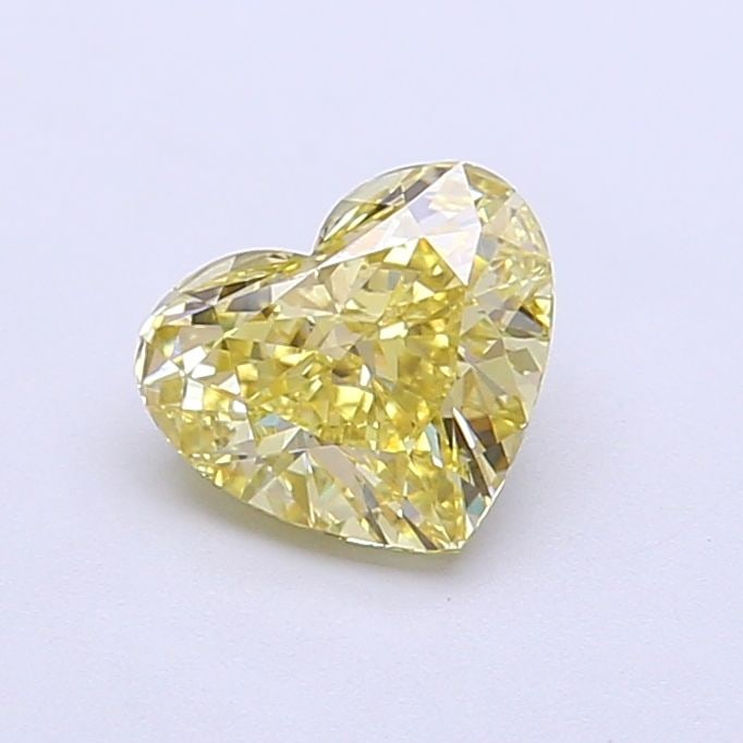 Loose Diamond - HEART 1.01ct Fancy Intense Yellow VS1: Loose Diamond - HEART 1.01ct Fancy Intense Yellow VS1 Source: This is a real non-mined Diamond that has been grown in a lab Shape: HEART Carats: 1.01 Color: Fancy Intense Yellow Certification: IGI Vid