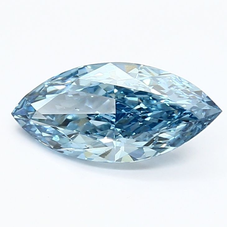 Loose Diamond - MARQUISE 1.45ct Fancy Vivid Blue VS1: Loose Diamond - MARQUISE 1.45ct Fancy Vivid Blue VS1 Source: This is a real non-mined Diamond that has been grown in a lab Shape: MARQUISE Carats: 1.45 Color: Fancy Vivid Blue Certification: IGI Video