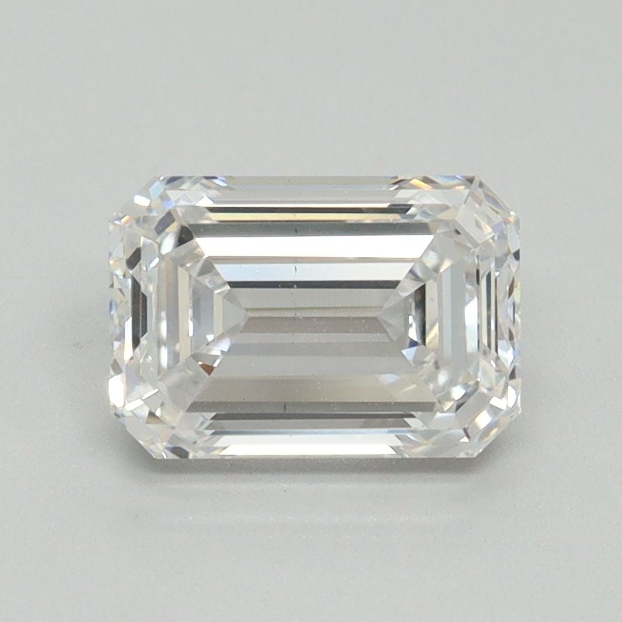 Loose Diamond - EMERALD 1.58ct E VS1: Loose Diamond - EMERALD 1.58ct E VS1 Source: This is a real non-mined Diamond that has been grown in a lab Shape: EMERALD Carats: 1.58 Color: E Clarity: VS1 Certification: NONE Video: