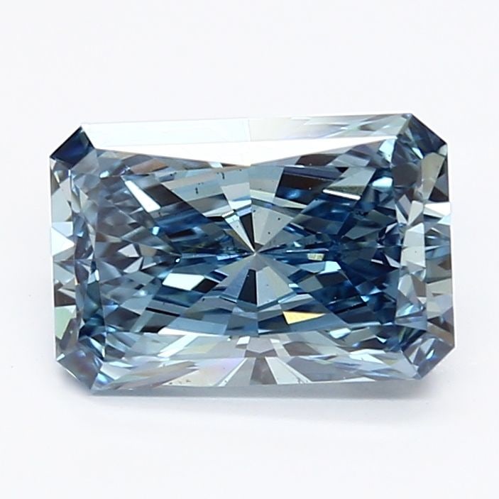 Loose Diamond - RADIANT 1.8ct Fancy Vivid Blue VS1: Loose Diamond - RADIANT 1.8ct Fancy Vivid Blue VS1 Source: This is a real non-mined Diamond that has been grown in a lab Shape: RADIANT Carats: 1.8 Color: Fancy Vivid Blue Certification: IGI Video: