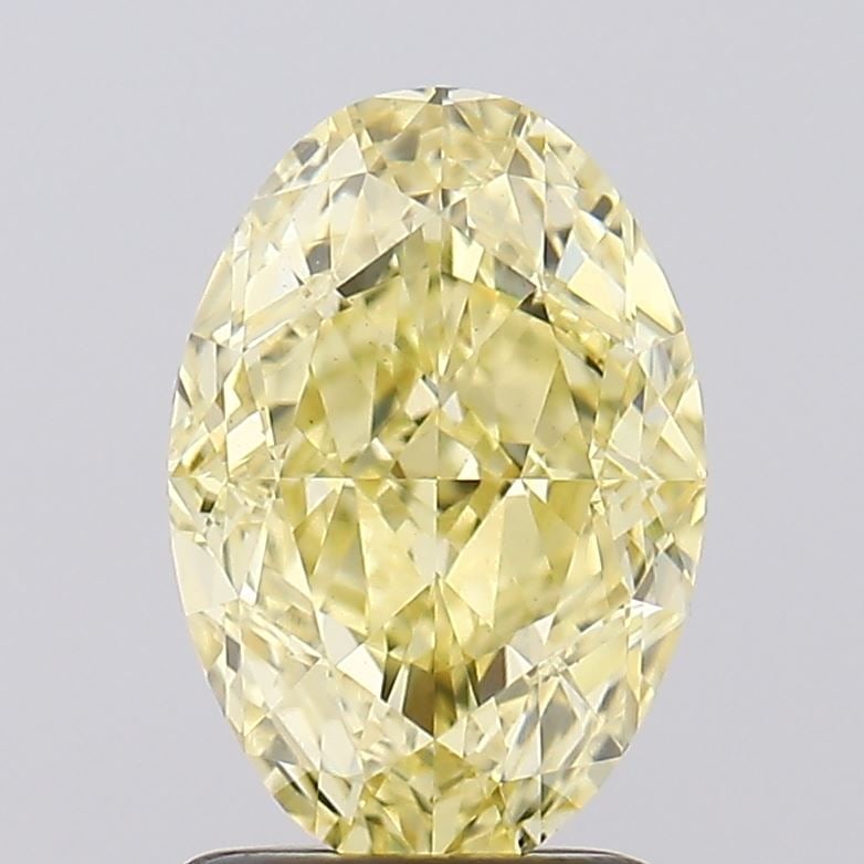 Loose Diamond - OVAL 2.08ct Fancy Intense Yellow VS1: Loose Diamond - OVAL 2.08ct Fancy Intense Yellow VS1 Source: This is a real non-mined Diamond that has been grown in a lab Shape: OVAL Carats: 2.08 Color: Fancy Intense Yellow Certification: IGI Video
