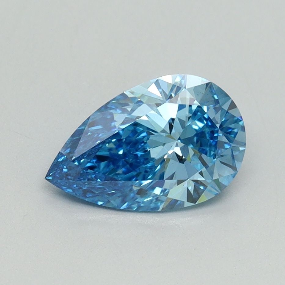Loose Diamond - PEAR 1.11ct Fancy Vivid Blue VS1: Loose Diamond - PEAR 1.11ct Fancy Vivid Blue VS1 Source: This is a real non-mined Diamond that has been grown in a lab Shape: PEAR Carats: 1.11 Color: Fancy Vivid Blue Certification: IGI Video: