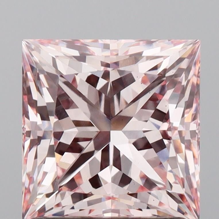 Loose Diamond - PRINCESS 2.06ct Fancy Intense Pink VS1: Loose Diamond - PRINCESS 2.06ct Fancy Intense Pink VS1 Source: This is a real non-mined Diamond that has been grown in a lab Shape: PRINCESS Carats: 2.06 Color: Fancy Intense Pink Certification: IGI V