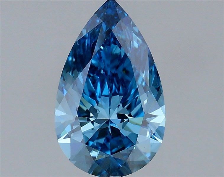 Loose Diamond - PEAR 1.04ct Fancy Vivid Blue VS1: Loose Diamond - PEAR 1.04ct Fancy Vivid Blue VS1 Source: This is a real non-mined Diamond that has been grown in a lab Shape: PEAR Carats: 1.04 Color: Fancy Vivid Blue Certification: IGI Video: