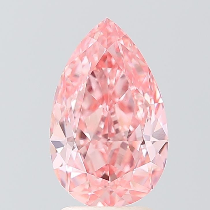 Loose Diamond - PEAR 2.82ct Fancy Vivid Pink VS1: Loose Diamond - PEAR 2.82ct Fancy Vivid Pink VS1 Source: This is a real non-mined Diamond that has been grown in a lab Shape: PEAR Carats: 2.82 Color: Fancy Vivid Pink Certification: IGI Video:
