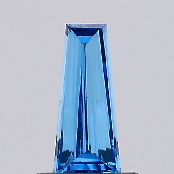 Loose Diamond - BAGUETTE 0.33ct Fancy Vivid Blue VS1: Loose Diamond - BAGUETTE 0.33ct Fancy Vivid Blue VS1 Source: This is a real non-mined Diamond that has been grown in a lab Shape: BAGUETTE Carats: 0.33 Color: Fancy Vivid Blue Certification: NONE Vide