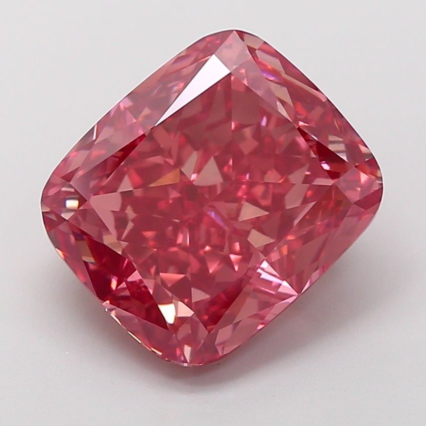 Loose Diamond - CUSHION MODIFIED 7.27ct Fancy Vivid Brownish Pink VVS2 (1 of 1)