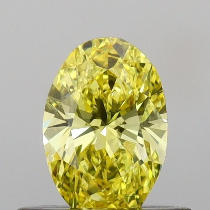 Loose Diamond - OVAL 0.47ct Fancy Vivid Yellow VS2: Loose Diamond - OVAL 0.47ct Fancy Vivid Yellow VS2 Source: This is a real non-mined Diamond that has been grown in a lab Shape: OVAL Carats: 0.47 Color: Fancy Vivid Yellow Certification: IGI Video: