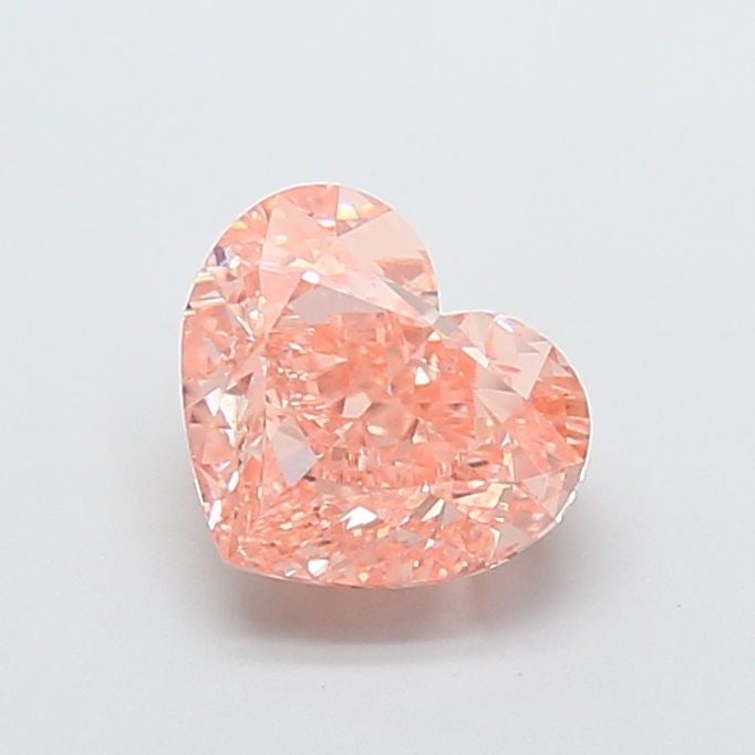 Loose Diamond - HEART 2.57ct Fancy Intense Orangey Pink VVS2: Loose Diamond - HEART 2.57ct Fancy Intense Orangey Pink VVS2 Source: This is a real non-mined Diamond that has been grown in a lab Shape: HEART Carats: 2.57 Color: Fancy Intense Orangey Pink Certifica
