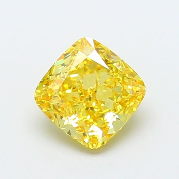 Loose Diamond - CUSHION MODIFIED 1.98ct Fancy Vivid Yellow VVS2: Loose Diamond - CUSHION MODIFIED 1.98ct Fancy Vivid Yellow VVS2 Source: This is a real non-mined Diamond that has been grown in a lab Shape: CUSHION MODIFIED Carats: 1.98 Color: Fancy Vivid Yellow Cer