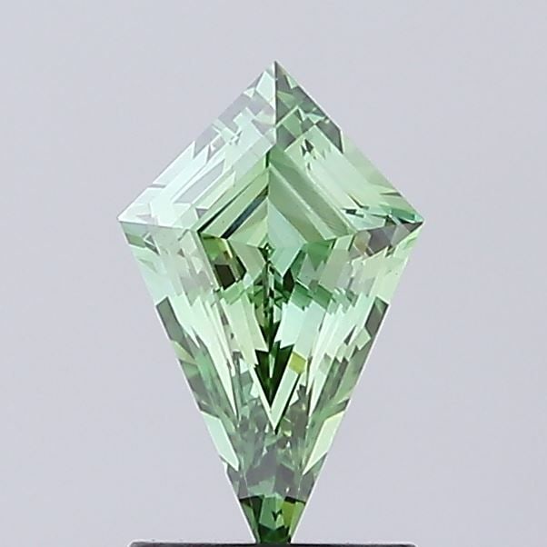 Loose Diamond - KITE 1.02ct Fancy Vivid Green VS1: Loose Diamond - KITE 1.02ct Fancy Vivid Green VS1 Source: This is a real non-mined Diamond that has been grown in a lab Shape: KITE Carats: 1.02 Color: Fancy Vivid Green Certification: IGI Video: