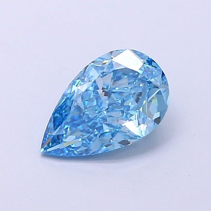 Loose Diamond - PEAR 1.54ct Fancy Vivid Blue VS1: Loose Diamond - PEAR 1.54ct Fancy Vivid Blue VS1 Source: This is a real non-mined Diamond that has been grown in a lab Shape: PEAR Carats: 1.54 Color: Fancy Vivid Blue Certification: IGI Video: Video