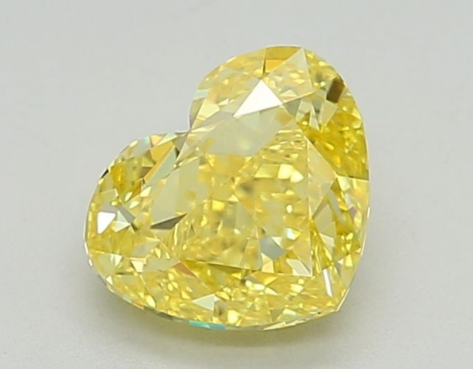 Loose Diamond - HEART 1.23ct Fancy Intense Yellow VVS1: Loose Diamond - HEART 1.23ct Fancy Intense Yellow VVS1 Source: This is a real non-mined Diamond that has been grown in a lab Shape: HEART Carats: 1.23 Color: Fancy Intense Yellow Certification: IGI Vi