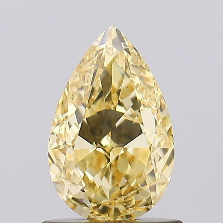 Loose Diamond - PEAR 1.01ct Fancy Intense Yellow VS1: Loose Diamond - PEAR 1.01ct Fancy Intense Yellow VS1 Source: This is a real non-mined Diamond that has been grown in a lab Shape: PEAR Carats: 1.01 Color: Fancy Intense Yellow Certification: IGI Video