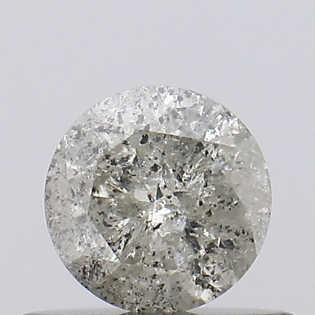 Loose Diamond - ROUND 0.42ct Salt and Pepper I3: Loose Diamond - ROUND 0.42ct Salt and Pepper I3 Source: Natural Shape: ROUND Carats: 0.42 Color: Salt and Pepper Certification: NONE Video: