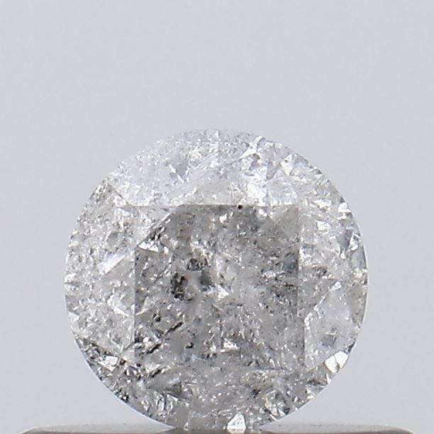 Loose Diamond - ROUND 0.4ct Salt and Pepper I3: Loose Diamond - ROUND 0.4ct Salt and Pepper I3 Source: Natural Shape: ROUND Carats: 0.4 Color: Salt and Pepper Certification: NONE Video: