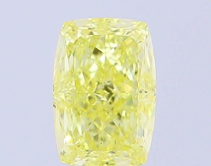 Loose Diamond - CUSHION MODIFIED 1.07ct Fancy Vivid Yellow VS1: Loose Diamond - CUSHION MODIFIED 1.07ct Fancy Vivid Yellow VS1 Source: This is a real non-mined Diamond that has been grown in a lab Shape: CUSHION MODIFIED Carats: 1.07 Color: Fancy Vivid Yellow Cert