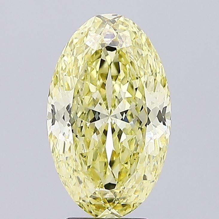 Loose Diamond - OVAL 5.01ct Fancy Intense Yellow VS1: Loose Diamond - OVAL 5.01ct Fancy Intense Yellow VS1 Source: This is a real non-mined Diamond that has been grown in a lab Shape: OVAL Carats: 5.01 Color: Fancy Intense Yellow Certification: IGI Video