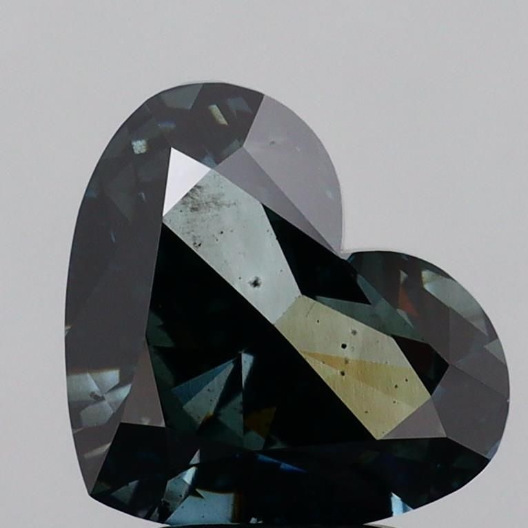 Loose Diamond - HEART 3.19ct Fancy Deep Blueish Green SI1: Loose Diamond - HEART 3.19ct Fancy Deep Blueish Green SI1 Source: This is a real non-mined Diamond that has been grown in a lab Shape: HEART Carats: 3.19 Color: Fancy Deep Blueish Green Certification: