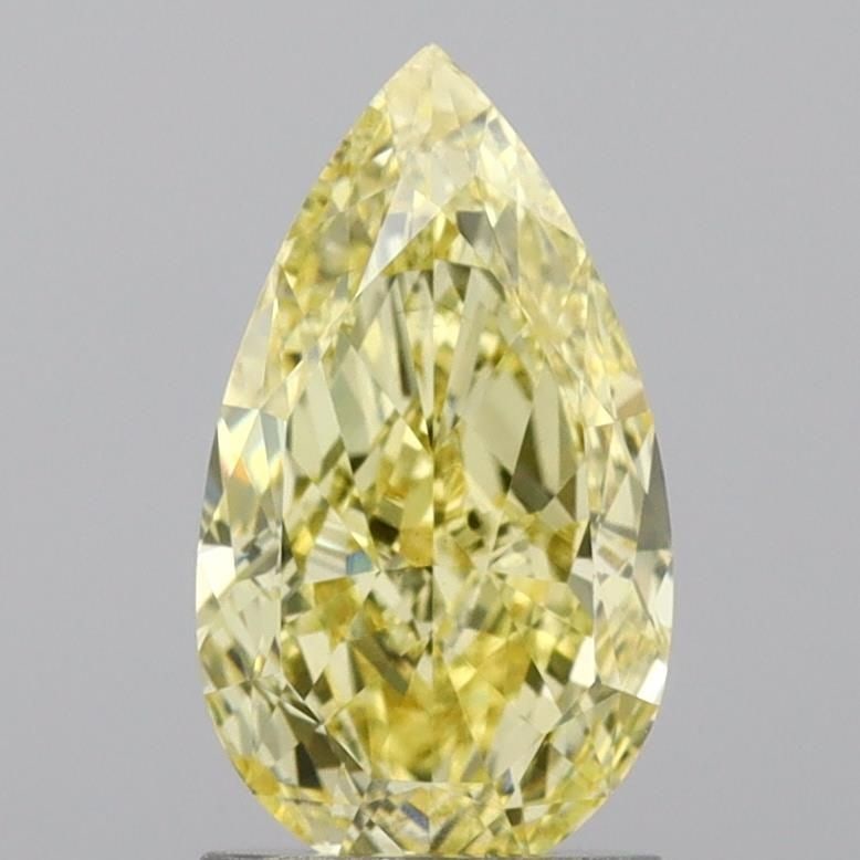 Loose Diamond - PEAR 1.66ct Fancy Yellow VS1: Loose Diamond - PEAR 1.66ct Fancy Yellow VS1 Source: This is a real non-mined Diamond that has been grown in a lab Shape: PEAR Carats: 1.66 Color: Fancy Yellow Certification: IGI Video: