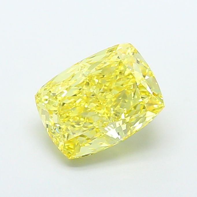 Loose Diamond - CUSHION MODIFIED 5.04ct Fancy Intense Yellow VVS2: Loose Diamond - CUSHION MODIFIED 5.04ct Fancy Intense Yellow VVS2 Source: This is a real non-mined Diamond that has been grown in a lab Shape: CUSHION MODIFIED Carats: 5.04 Color: Fancy Intense Yellow