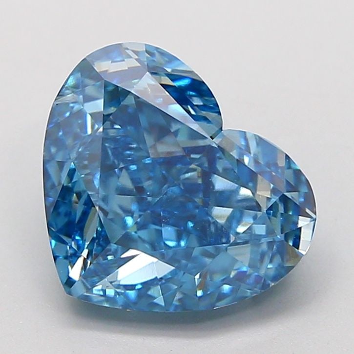 Loose Diamond - HEART 3.58ct Fancy Vivid Blue VS1: Loose Diamond - HEART 3.58ct Fancy Vivid Blue VS1 Source: This is a real non-mined Diamond that has been grown in a lab Shape: HEART Carats: 3.58 Color: Fancy Vivid Blue Certification: IGI Video: