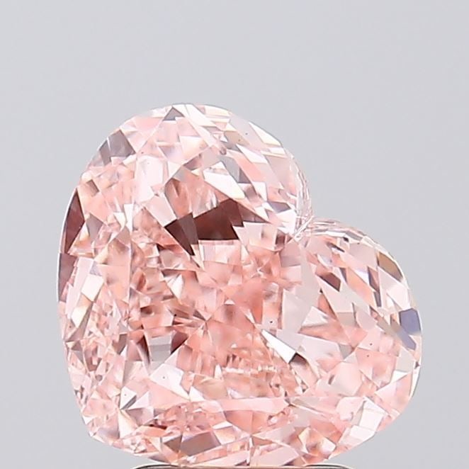 Loose Diamond - HEART 3.53ct Fancy Intense Pink VS1: Loose Diamond - HEART 3.53ct Fancy Intense Pink VS1 Source: This is a real non-mined Diamond that has been grown in a lab Shape: HEART Carats: 3.53 Color: Fancy Intense Pink Certification: IGI Video: