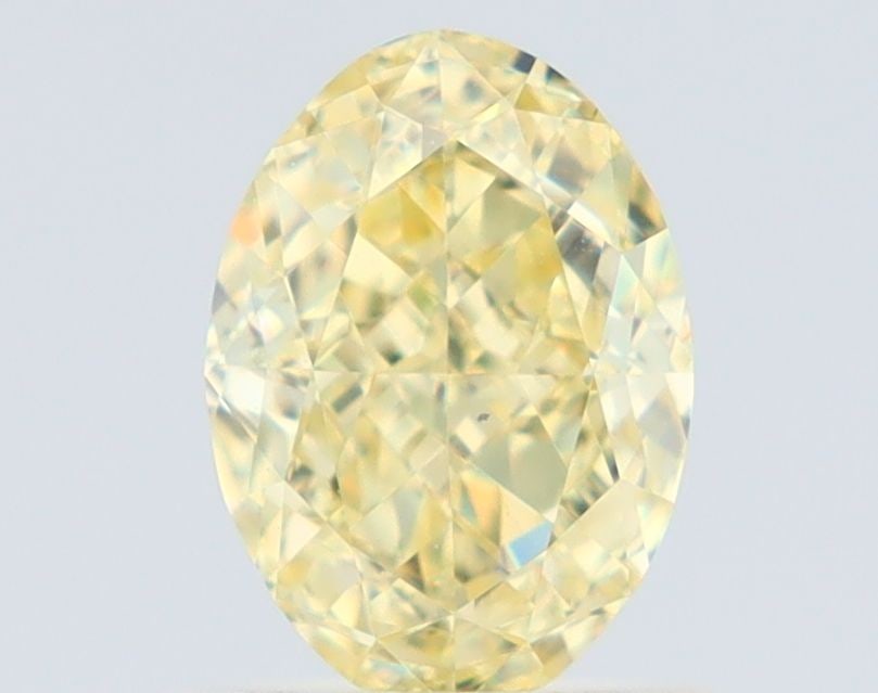 Loose Diamond - OVAL 1.03ct Fancy Light Yellow SI1: Loose Diamond - OVAL 1.03ct Fancy Light Yellow SI1 Source: Natural Shape: OVAL Carats: 1.03 Color: Fancy Light Yellow Certification: GIA Video:
