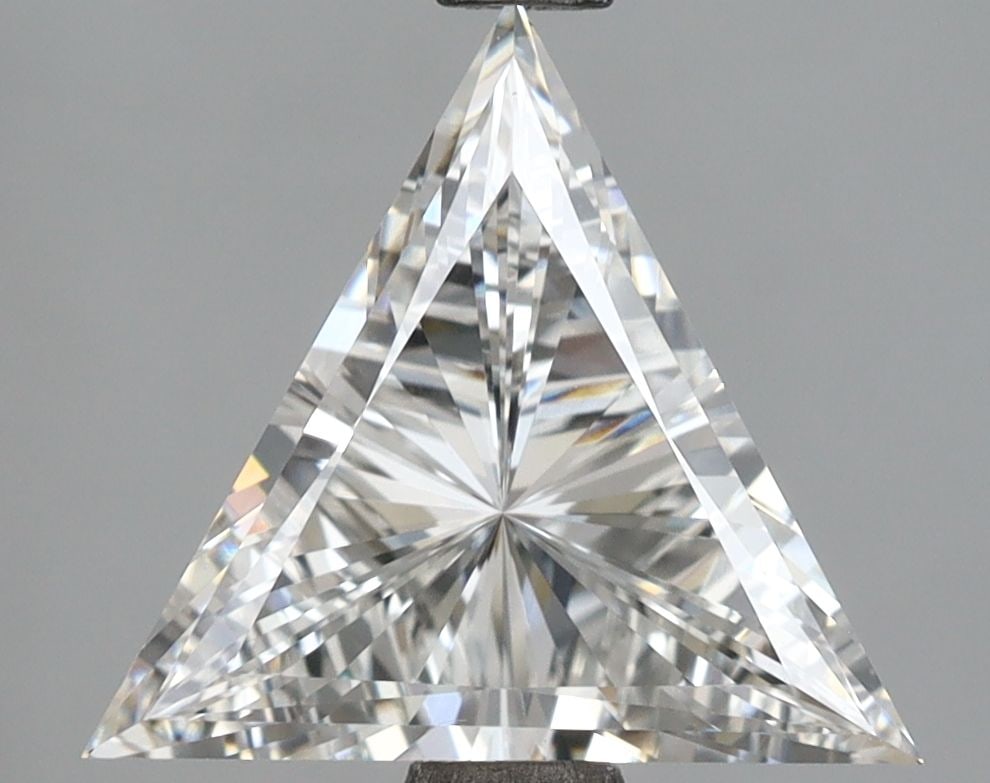 Loose Diamond - TRIANGULAR 2.09ct E VVS2: Loose Diamond - TRIANGULAR 2.09ct E VVS2 Source: This is a real non-mined Diamond that has been grown in a lab Shape: TRIANGULAR Carats: 2.09 Color: E Clarity: VVS2 Certification: IGI Video: