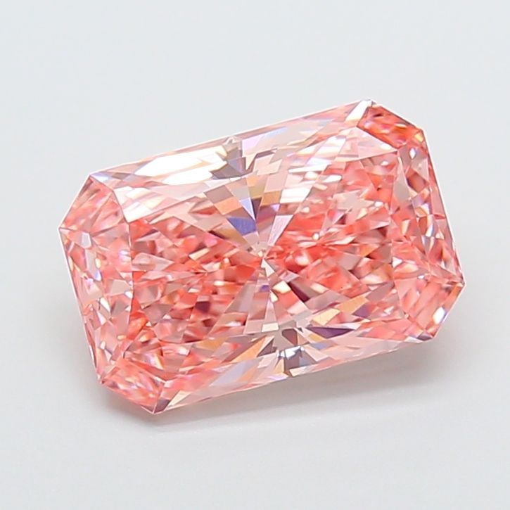 Loose Diamond - RADIANT 3.54ct Fancy Vivid Pink VS1: Loose Diamond - RADIANT 3.54ct Fancy Vivid Pink VS1 Source: This is a real non-mined Diamond that has been grown in a lab Shape: RADIANT Carats: 3.54 Color: Fancy Vivid Pink Certification: IGI Video:
