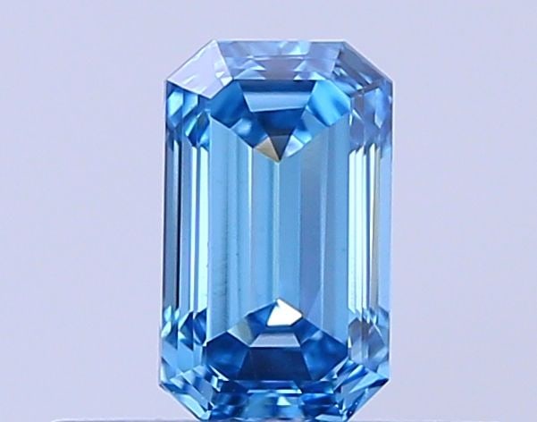 Loose Diamond - EMERALD 0.33ct Fancy Blue VS1: Loose Diamond - EMERALD 0.33ct Fancy Blue VS1 Source: This is a real non-mined Diamond that has been grown in a lab Shape: EMERALD Carats: 0.33 Color: Fancy Blue Certification: NONE Video: Video Link