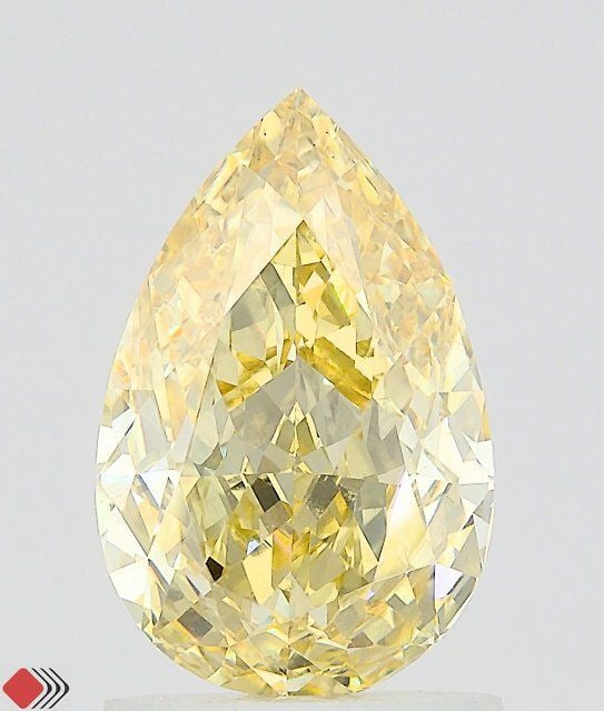 Loose Diamond - PEAR 1.73ct Fancy Intense Yellow VS2: Loose Diamond - PEAR 1.73ct Fancy Intense Yellow VS2 Source: This is a real non-mined Diamond that has been grown in a lab Shape: PEAR Carats: 1.73 Color: Fancy Intense Yellow Certification: IGI Video