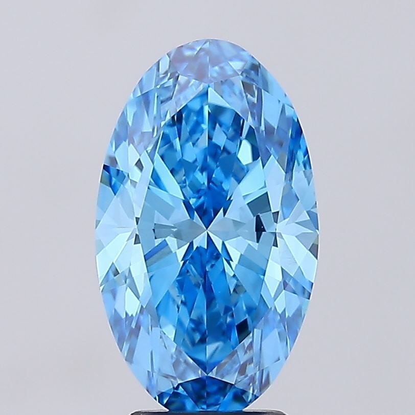 Loose Diamond - OVAL 3.7ct Fancy Vivid Blue VS1 (1 of 1)