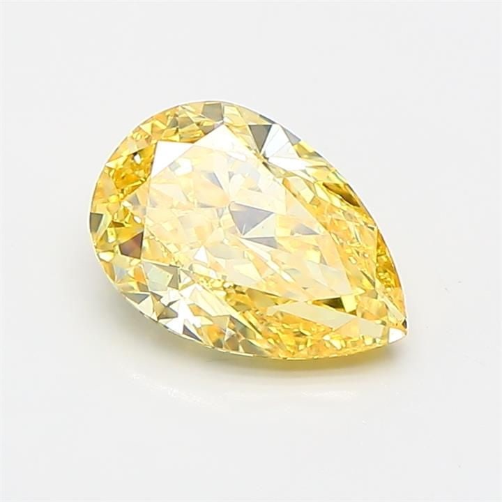 Loose Diamond - PEAR 1.13ct Fancy Vivid Yellow VS1: Loose Diamond - PEAR 1.13ct Fancy Vivid Yellow VS1 Source: This is a real non-mined Diamond that has been grown in a lab Shape: PEAR Carats: 1.13 Color: Fancy Vivid Yellow Certification: IGI Video:
