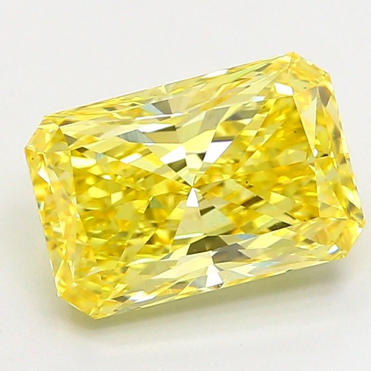 Loose Diamond - RADIANT 4.02ct Fancy Vivid Yellow VS1: Loose Diamond - RADIANT 4.02ct Fancy Vivid Yellow VS1 Source: This is a real non-mined Diamond that has been grown in a lab Shape: RADIANT Carats: 4.02 Color: Fancy Vivid Yellow Certification: IGI Vid