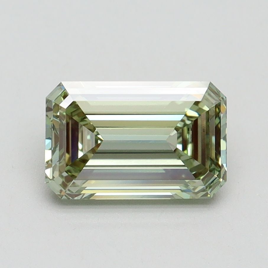 Loose Diamond - EMERALD 1.52ct Fancy Intense Green VVS2: Loose Diamond - EMERALD 1.52ct Fancy Intense Green VVS2 Source: This is a real non-mined Diamond that has been grown in a lab Shape: EMERALD Carats: 1.52 Color: Fancy Intense Green Certification: IGI 